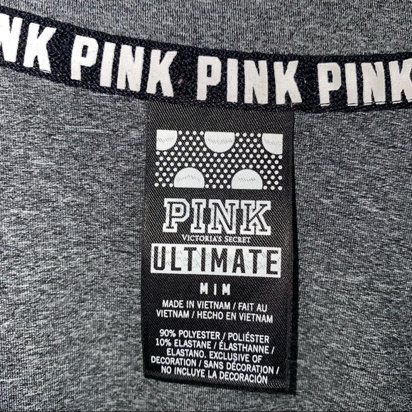VS PINK Ultimate 1/2 Zip Athletic Pullover with Reflective Details M - Picture 5 of 10